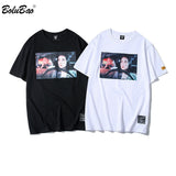 Brand Men T-Shirts Fashion Summer New Male T Shirts Men's Portrait Print Personality T Shirts Street Street
