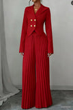 Women's New Suit Fashion 100-Folded Skirts Two Sets Of Trousers Suit