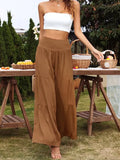 Summer Leisure Wide-Legged Cotton Pop High-Waisted Loose Trousers Women's