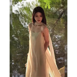 Atmosphere With A Fluttering Ribbon Dress Women's New Summer Languid Lady