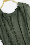 Pearl Accordion Pleated Tie Waist