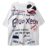 Black Japan T Shirt Loose Summer Oversize T Shirt Women Harajuku Punk Short Sleeves T-shirts Tops Tee Hip Hop T-Shirt for