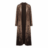 Philosophy Blusas Mujer New Long Sleeve Velvet Kimono Cardigan Women Casual Blouse Fashion Long Kimono Women