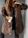 Women's Winter Rope Leisure Quilt Hooded