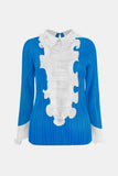 Lettuce Trim Accordion Pleated