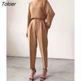 Office Lady High Waist Khaki Pants Women 2022 Autumn Fashion Casual Trousers Zipper Pocket Solid Female Brown Pencil