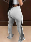High Waist Ruffle Sides