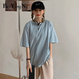 Cotton Harajuku T-shirt Female Loose Casual Korean Hipster Woman's T Shirt 2020 Summer Basic Vintage Tops Women