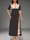 Large Number Of 2025 New Dress Burst Round Collar Bump Color Sleeve Irregular Long