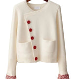 Elegant Sweater Open Shirt Coat Outside Sweater Women's Spring And Autumn New Clothes Loose Gentle Knitting