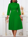 New Women's Fashion Elegant Pressure Skirt Elegant Solid Color Large