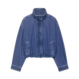 Feng 2025 New Fashion Temperament Women's Denim Jacket