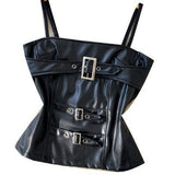 Sexy Hottie Metal Buckle Sling Sling Small Vest Woman Autumn Bun