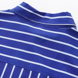 Homemade New Women's Seam Bat Sleeve Striped Shirt