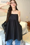 Woman Dress Fashion Loose Sling Robe Vestido Femme Bandage Pockets Casual Korean Y2k Dresses 2023 Vestidos De