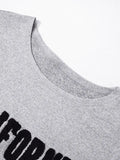 Vintage Embroidered Alphabet Short Sleeve Tee-Outfit