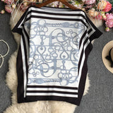 Short-Sleeved Positioning Flowers-Outfit