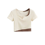 Sleeve Elegant Girl T Shirt Thin Slim Y2k Crop Tops Women Korean Fashion Clothing Elegant Blouse Office Lady 2022