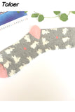 1pair Cute Cartoon Women's Cotton Socks Kawaii Rabbit Sheep Giraffe Pattern Socks Funny Happy Harajuku Female
