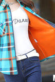 Big Size Velvet Thick Warm Women Plaid Shirt Female Long Sleeve Tops 2023 Autumn Winter Casual Blouse
