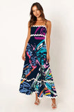 Toloer Summer New Solid Color Lace Stitching With Elegant Strapless Oversized Hem