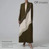New Cowboy Splicing Colliding With Colored Shoulder Cotton Suit Sleeveless Vest Coat Female