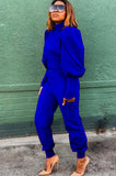 Formal Puff Sleeve Top and Matching Pants 2PC