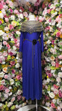 Women's Temperament Dress 2025 Winter Heavy Industry Nail Polish Lily Loose Waist Long-Term Pressure Folding Dress