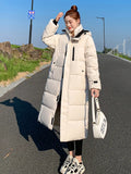 2022 Winter Warm Parka Long Women's Down Jacket Snow Coat Women Hooded Jacket Thicken Warm Elegnat Female Windproof