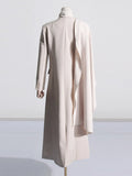 Toloer 2024 New Street Hipster Scarf Shawl Design Sense Long Slim Long Suit Jacket Female-Outfit