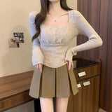 Acetic Acid Solid Silk Silk Slipping Fascination Leisure Broad Leg Trousers 2025 Summer New High-Waisted