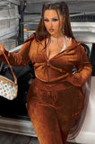 Plus Size Casaul Solid Hoodies And Pant