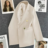 Toloer Fried Street Small Suit Jacket Female 2024 Spring And Autumn New Korean Version Web Celebrity Temperament Small Casual Suit-Outfit