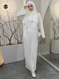 Women's Dubai Fashion Hollow Loose Dress Middle East Robe Long Autumn New New