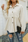 Longline Peplum Shirt