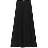 High Elastic Waist Brief Black Long Wide Leg Trousers New Loose Fit Pants Women Fashion Tide Spring Autumn 2023