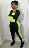 Contrast Color Hooded Sexy