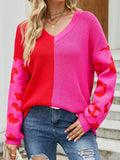Two-Tone V-Neck