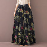 ZANZEA 2022 Kaftan Printed Pants Women's Wide Leg Trousers Elastic Waist Long Pantalon Palazzo Casual Floral