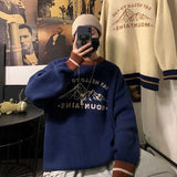 Sweater male Korean fashion trend student personality couple wear thick 2021 winter jacket ins lazy wind sweater