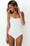 Toloer Popular Female One-Piece Swimsuit Solid Color Special Cloth Belt Integrated Bikini 19139-Outfit