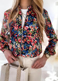 Casual Zip Up Floral