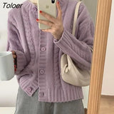 Women Sweet Korean Preppy Style Warm Popular Teen Clothing Female Candy Color Single Breasted All-match Spring