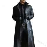 Leather Coat Men Jacket Spring Fall Winter Top Slim Korean Streetwear Gothic Moto Biker Punk Outwear Abrigos Mujer