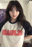 Tshirts for Women Oversized Tops 2023 Ropa Mujer Short Sleeve Casual Fashion Tees Y2k T Shirt Korean Summer
