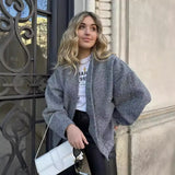 2023 New 15 Color Loose Casual Coat Street Y2K Vertical Collar Dark Button Coat Female B88420-Outfit