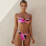 Print Bikini 2021 Sexy Swimwear Women Swimsuit Female Two Pieces Bikini Set Bather Bathing Suit Summer Beach Wear