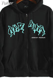 Star Letter Print Hoodie Women Zip Up Long Sleeve Loose Jackets Harajuku Casual Gothic Y2K Grunge Men Hooded