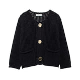 Autumn Street Shirt Fashion Cute Crochet Wool Vest Knitted Thick Knitted Vest Women's