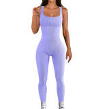 Piece Jumpsuit and Rompers Women Sport Yoga Fitness Jumpsuit Sexy Sleeveless Vest Bodysuit Slim Casual Bodysuit
